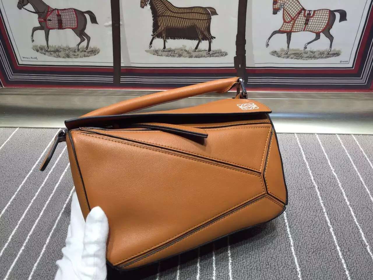 Loewe Puzzle Large Bag Original Leather L9122 Brown Loewe Puzzle Large Bag Original Leather L9122 Brown