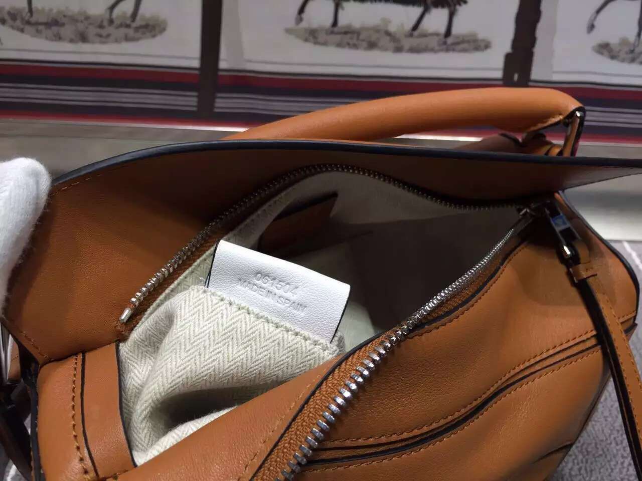 Loewe Puzzle Large Bag Original Leather L9122 Brown Loewe Puzzle Large Bag Original Leather L9122 Brown