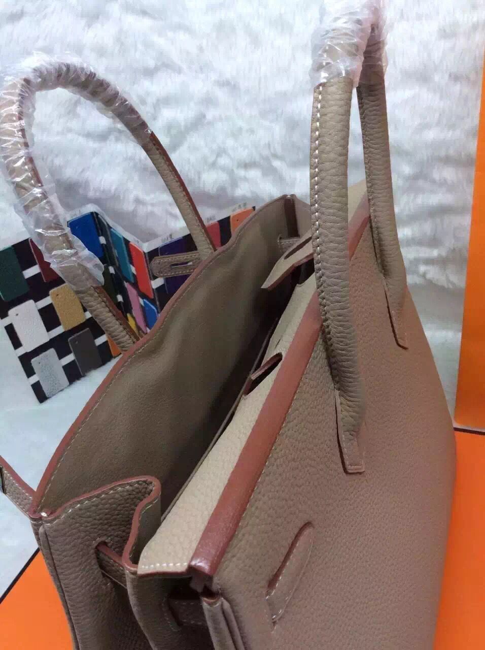 Hermes Birkin 35CM 30CM Tote Bag Grainy Leather H35H30 Grey Hermes Birkin 35CM 30CM Tote Bag Grainy Leather H35H30 Grey