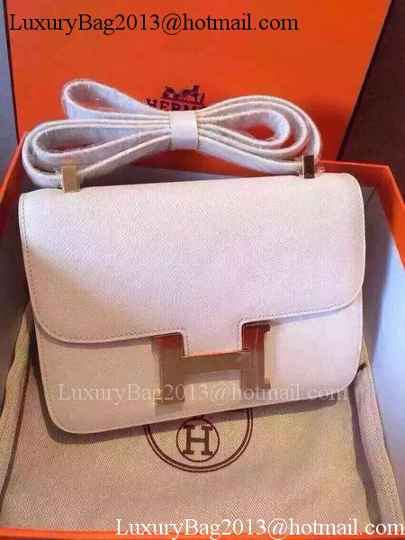 Hermes Constance Bag Calfskin Leather H9999 White Hermes Constance Bag Calfskin Leather H9999 White