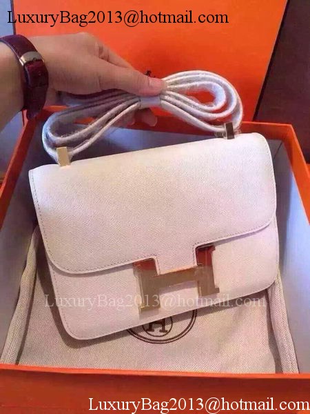 Hermes Constance Bag Calfskin Leather H9999 White Hermes Constance Bag Calfskin Leather H9999 White