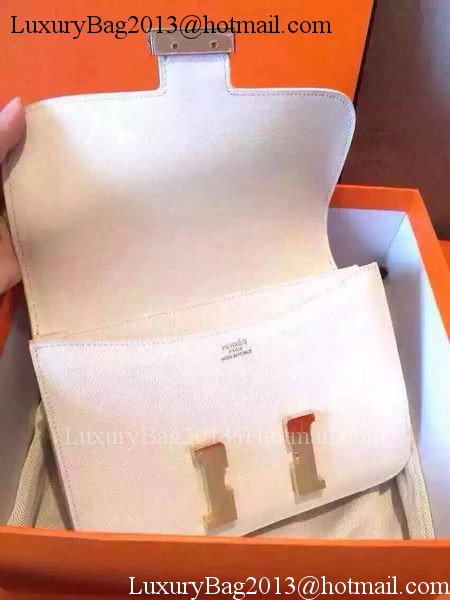 Hermes Constance Bag Calfskin Leather H9999 White Hermes Constance Bag Calfskin Leather H9999 White