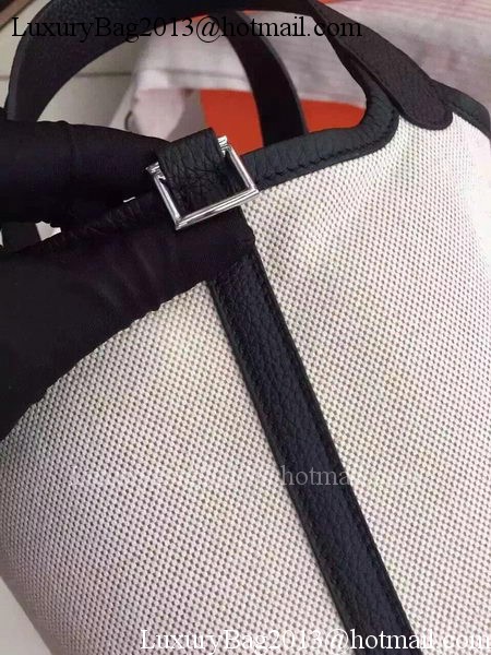 Hermes Picotin Lock 18cm Bag Canvas HPL8618T Black Hermes Picotin Lock 18cm Bag Canvas HPL8618T Black