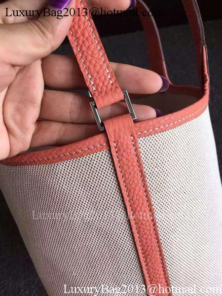 Hermes Picotin Lock 18cm Bag Canvas HPL8618T Light Pink Hermes Picotin Lock 18cm Bag Canvas HPL8618T Light Pink