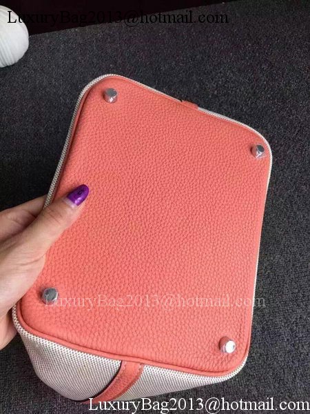 Hermes Picotin Lock 18cm Bag Canvas HPL8618T Light Pink Hermes Picotin Lock 18cm Bag Canvas HPL8618T Light Pink