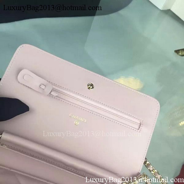Chanel WOC mini Flap Bag Pink Sheepskin A5373 Gold Chanel WOC mini Flap Bag Pink Sheepskin A5373 Gold
