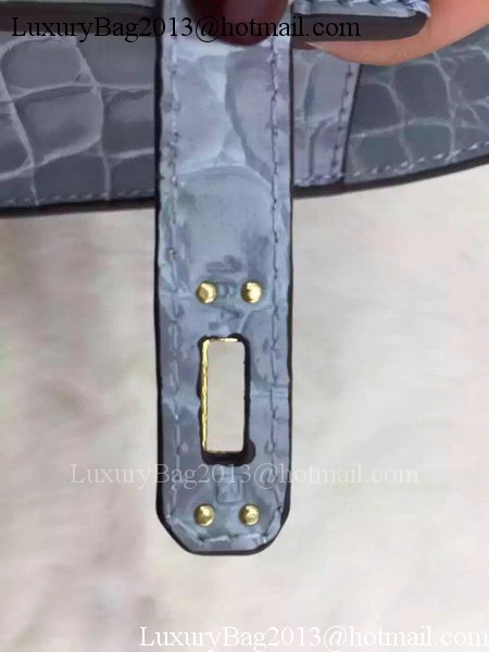 Hermes MINI Kelly 22cm Tote Bag Croco Leather KL22 SkyBlue Hermes MINI Kelly 22cm Tote Bag Croco Leather KL22 SkyBlue