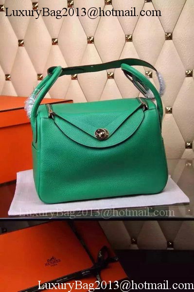 Hermes Lindy 30CM Leather Shoulder Bag H0881 Green Hermes Lindy 30CM Leather Shoulder Bag H0881 Green