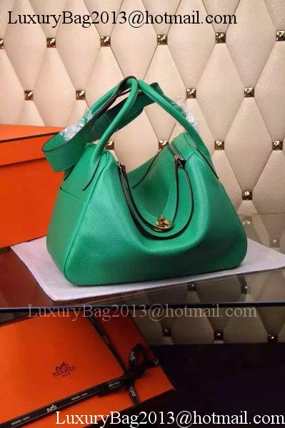 Hermes Lindy 30CM Leather Shoulder Bag H0881 Green Hermes Lindy 30CM Leather Shoulder Bag H0881 Green