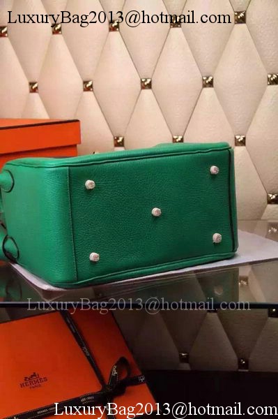 Hermes Lindy 30CM Leather Shoulder Bag H0881 Green Hermes Lindy 30CM Leather Shoulder Bag H0881 Green