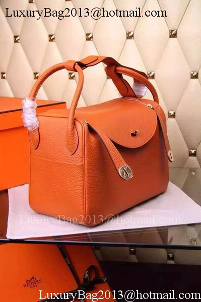 Hermes Lindy 30CM Leather Shoulder Bag H0881 Orange Hermes Lindy 30CM Leather Shoulder Bag H0881 Orange