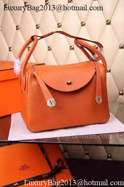 Hermes Lindy 30CM Leather Shoulder Bag H0881 Orange Hermes Lindy 30CM Leather Shoulder Bag H0881 Orange
