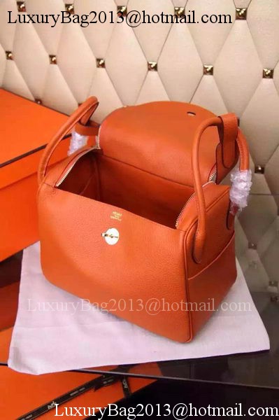 Hermes Lindy 30CM Leather Shoulder Bag H0881 Orange Hermes Lindy 30CM Leather Shoulder Bag H0881 Orange