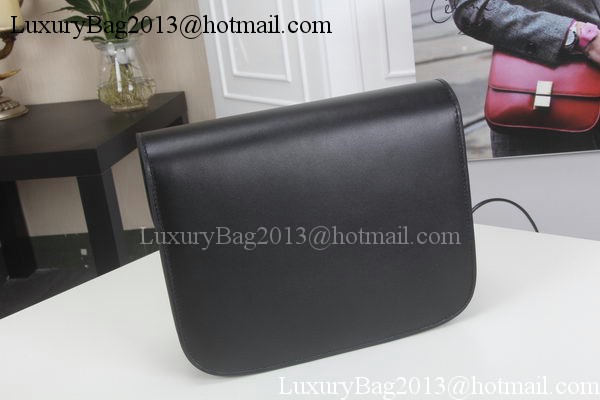 Celine Classic Box Flap Bag Calfskin Leather C3369 Black Celine Classic Box Flap Bag Calfskin Leather C3369 Black
