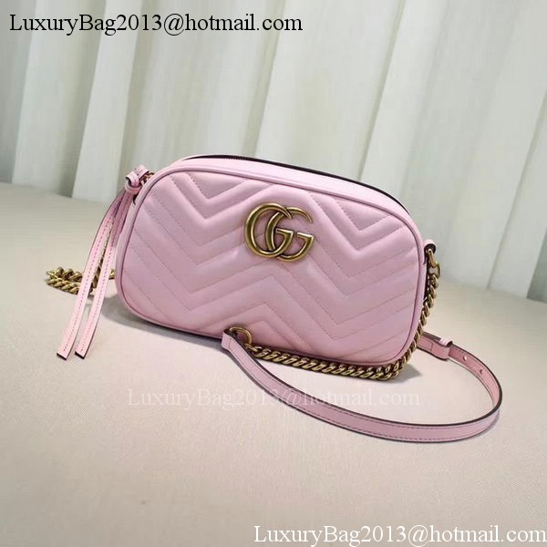 Gucci GG Marmont Matelasse Shoulder Bag 447632 Pink Gucci GG Marmont Matelasse Shoulder Bag 447632 Pink