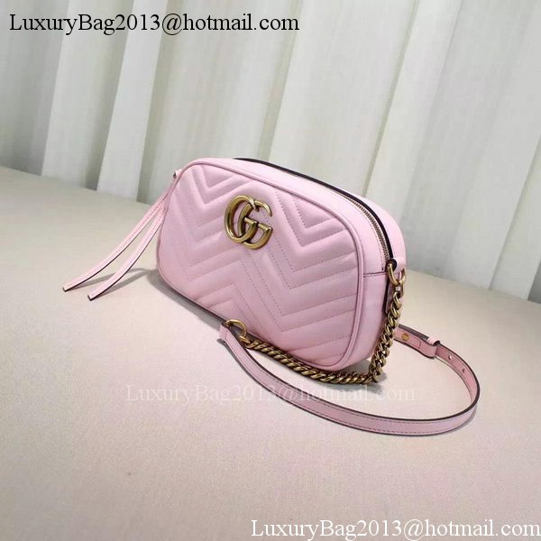 Gucci GG Marmont Matelasse Shoulder Bag 447632 Pink Gucci GG Marmont Matelasse Shoulder Bag 447632 Pink