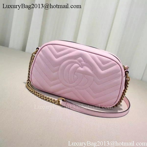 Gucci GG Marmont Matelasse Shoulder Bag 447632 Pink Gucci GG Marmont Matelasse Shoulder Bag 447632 Pink