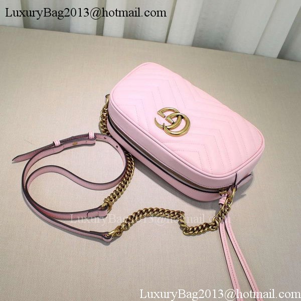 Gucci GG Marmont Matelasse Shoulder Bag 447632 Pink Gucci GG Marmont Matelasse Shoulder Bag 447632 Pink