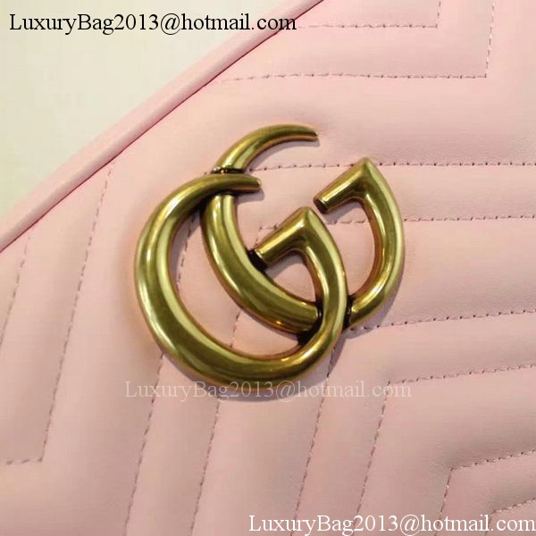 Gucci GG Marmont Matelasse Shoulder Bag 447632 Pink Gucci GG Marmont Matelasse Shoulder Bag 447632 Pink
