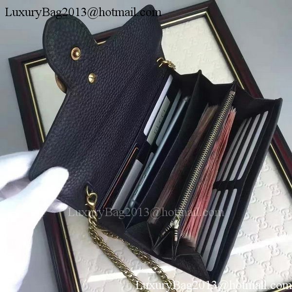 Gucci GG Marmont Leather mini Chain Bag 401232 Black Gucci GG Marmont Leather mini Chain Bag 401232 Black