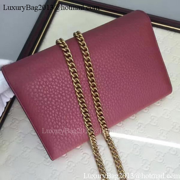 Gucci GG Marmont Leather mini Chain Bag 401232 Wine Gucci GG Marmont Leather mini Chain Bag 401232 Wine