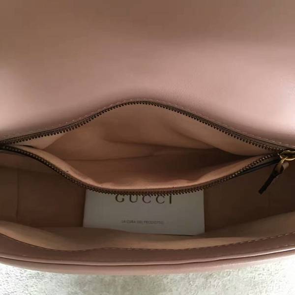 Gucci GG Marmont Sheenskin Shoulder Bag 443497A Light Pink Gucci GG Marmont Sheenskin Shoulder Bag 443497A Light Pink
