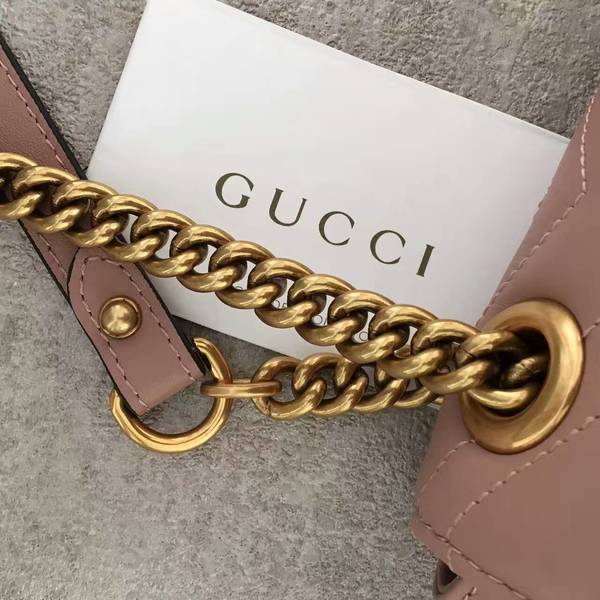 Gucci GG Marmont Sheenskin Shoulder Bag 443497A Light Pink Gucci GG Marmont Sheenskin Shoulder Bag 443497A Light Pink