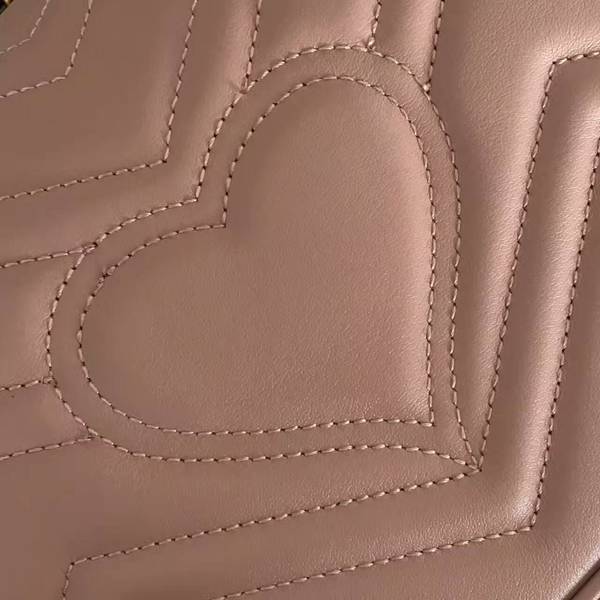 Gucci GG Marmont Sheenskin Shoulder Bag 443497A Light Pink Gucci GG Marmont Sheenskin Shoulder Bag 443497A Light Pink