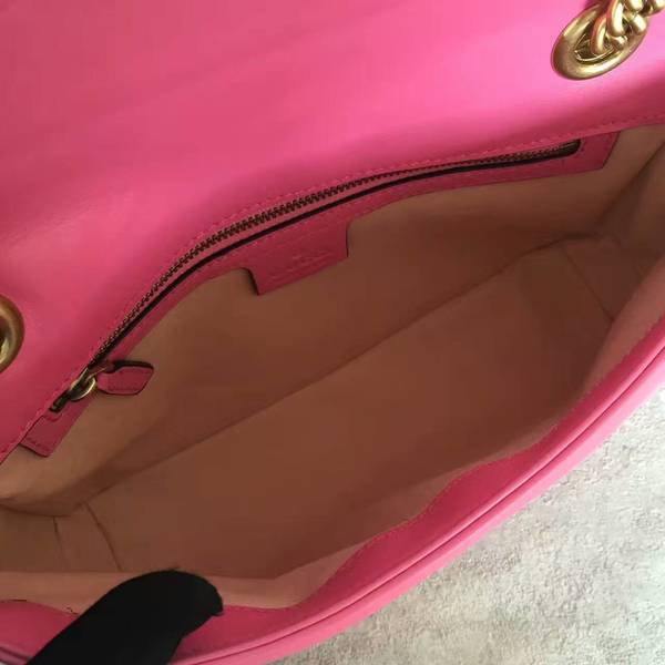 Gucci GG Marmont Sheenskin Shoulder Bag 443497A Pink Gucci GG Marmont Sheenskin Shoulder Bag 443497A Pink
