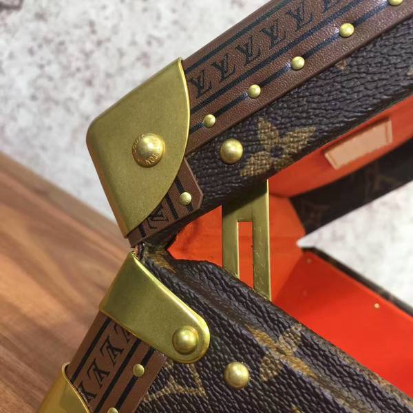 Louis Vuitton Mini Monogram Canvas Treasure Box 40665 Light Red Louis Vuitton Mini Monogram Canvas Treasure Box 40665 Light Red