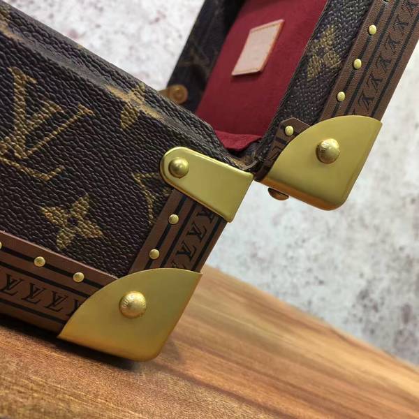 Louis Vuitton Mini Monogram Canvas Treasure Box 40665 Marroon Louis Vuitton Mini Monogram Canvas Treasure Box 40665 Marroon