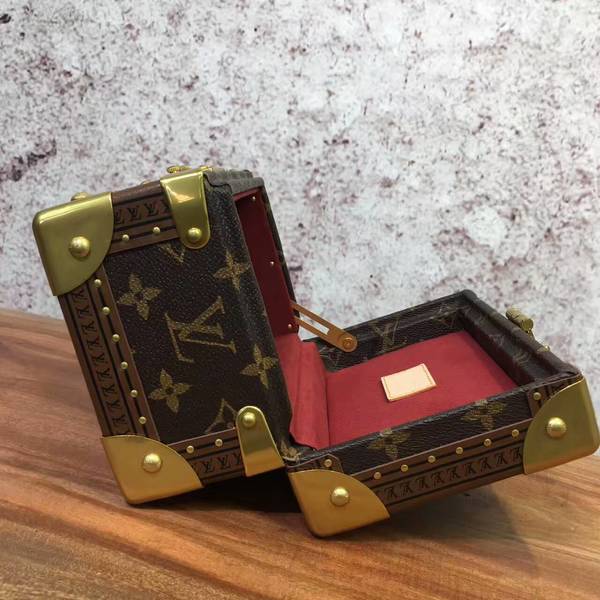 Louis Vuitton Mini Monogram Canvas Treasure Box 40665 Marroon Louis Vuitton Mini Monogram Canvas Treasure Box 40665 Marroon
