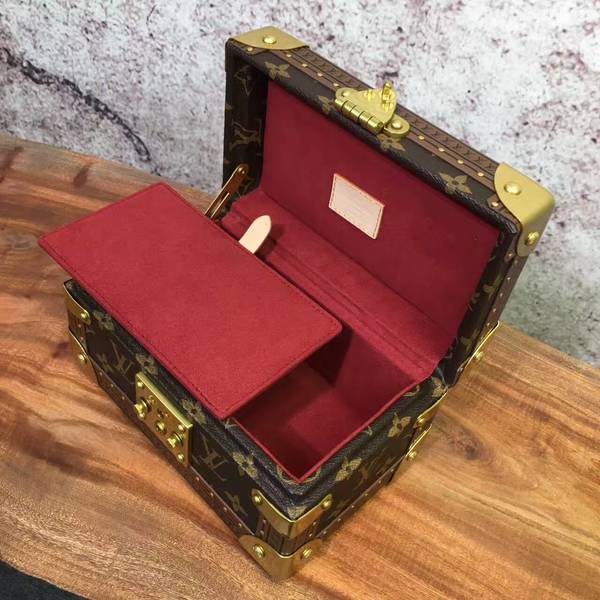 Louis Vuitton Mini Monogram Canvas Treasure Box 40665 Marroon Louis Vuitton Mini Monogram Canvas Treasure Box 40665 Marroon