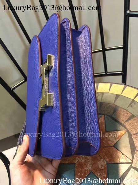 Hermes Constance Bag Calfskin Leather H9978 Blue Hermes Constance Bag Calfskin Leather H9978 Blue