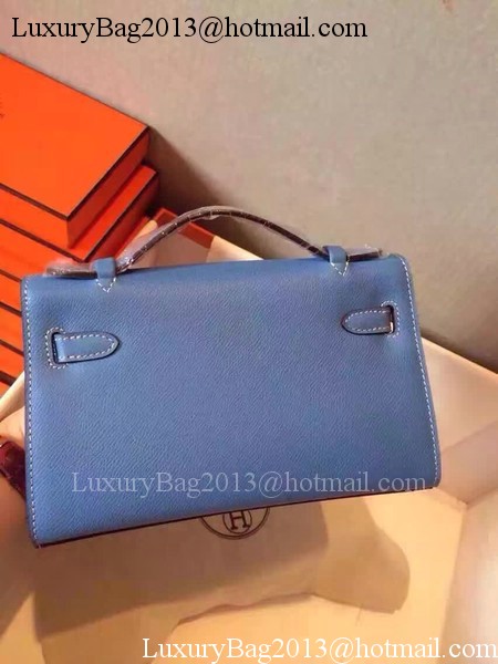 Hermes Kelly 22cm Tote Bag Original Leather KL22 Blue Hermes Kelly 22cm Tote Bag Original Leather KL22 Blue