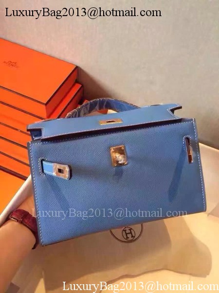 Hermes Kelly 22cm Tote Bag Original Leather KL22 Blue Hermes Kelly 22cm Tote Bag Original Leather KL22 Blue