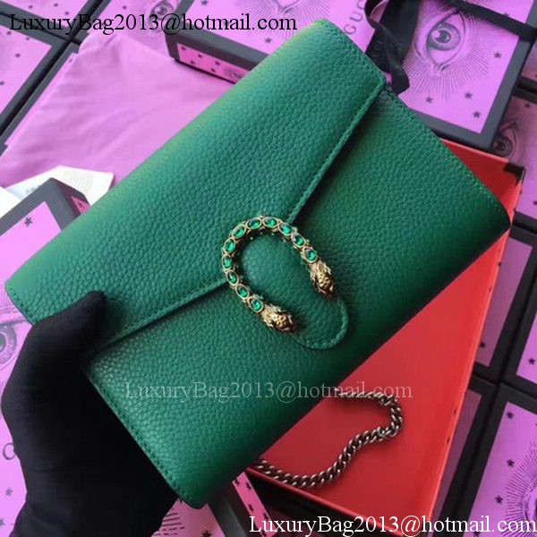 Gucci Dionysus Leather mini Chain Bag 401231 Green Gucci Dionysus Leather mini Chain Bag 401231 Green
