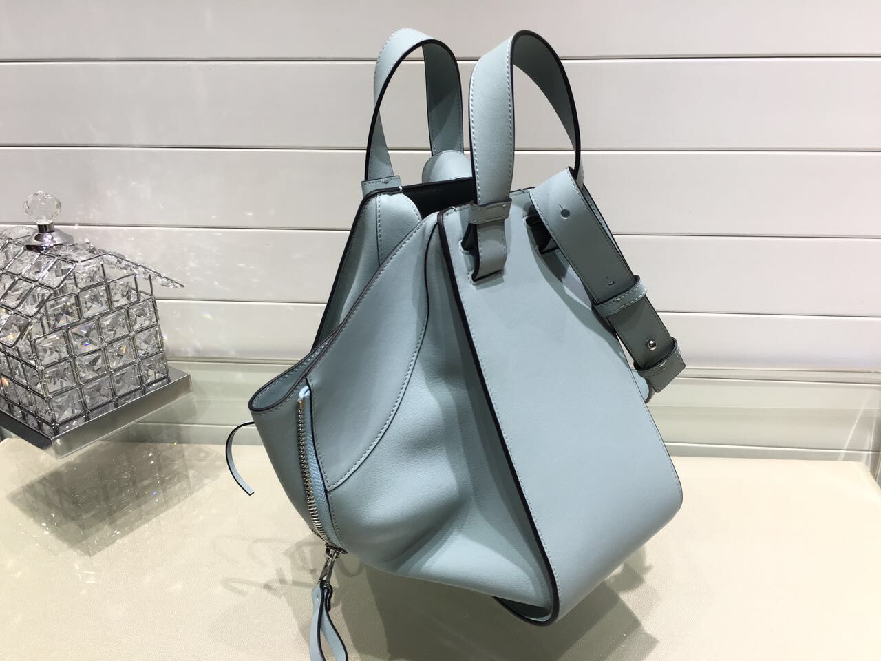 Loewe Hammock Mini Bag 1100 Light Blue Loewe Hammock Mini Bag 1100 Light Blue