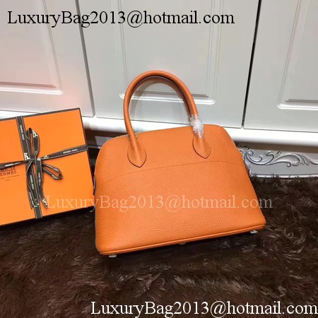 Hermes Bolide 31CM Calfskin Leather Tote Bag B3302 Orange Hermes Bolide 31CM Calfskin Leather Tote Bag B3302 Orange