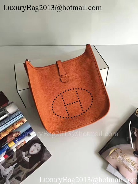 Hermes Evelyne 30cm Messenger Bag E3301 Orange Hermes Evelyne 30cm Messenger Bag E3301 Orange