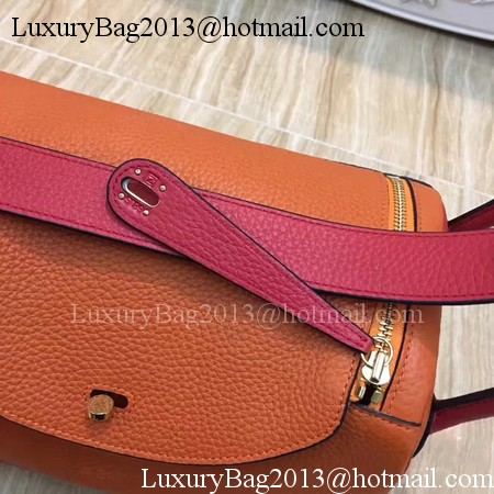 Hermes Lindy 30CM Original Leather Shoulder Bag LD30 Orange&Red Hermes Lindy 30CM Original Leather Shoulder Bag LD30 Orange&Red