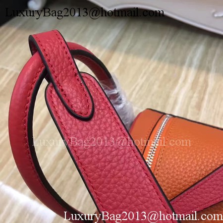 Hermes Lindy 30CM Original Leather Shoulder Bag LD30 Orange&Red Hermes Lindy 30CM Original Leather Shoulder Bag LD30 Orange&Red