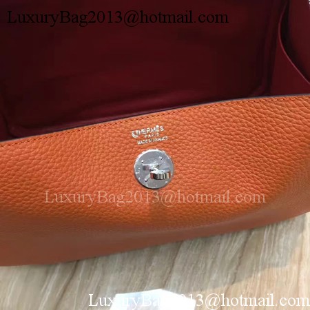 Hermes Lindy 30CM Original Leather Shoulder Bag LD30 Orange&Red Hermes Lindy 30CM Original Leather Shoulder Bag LD30 Orange&Red