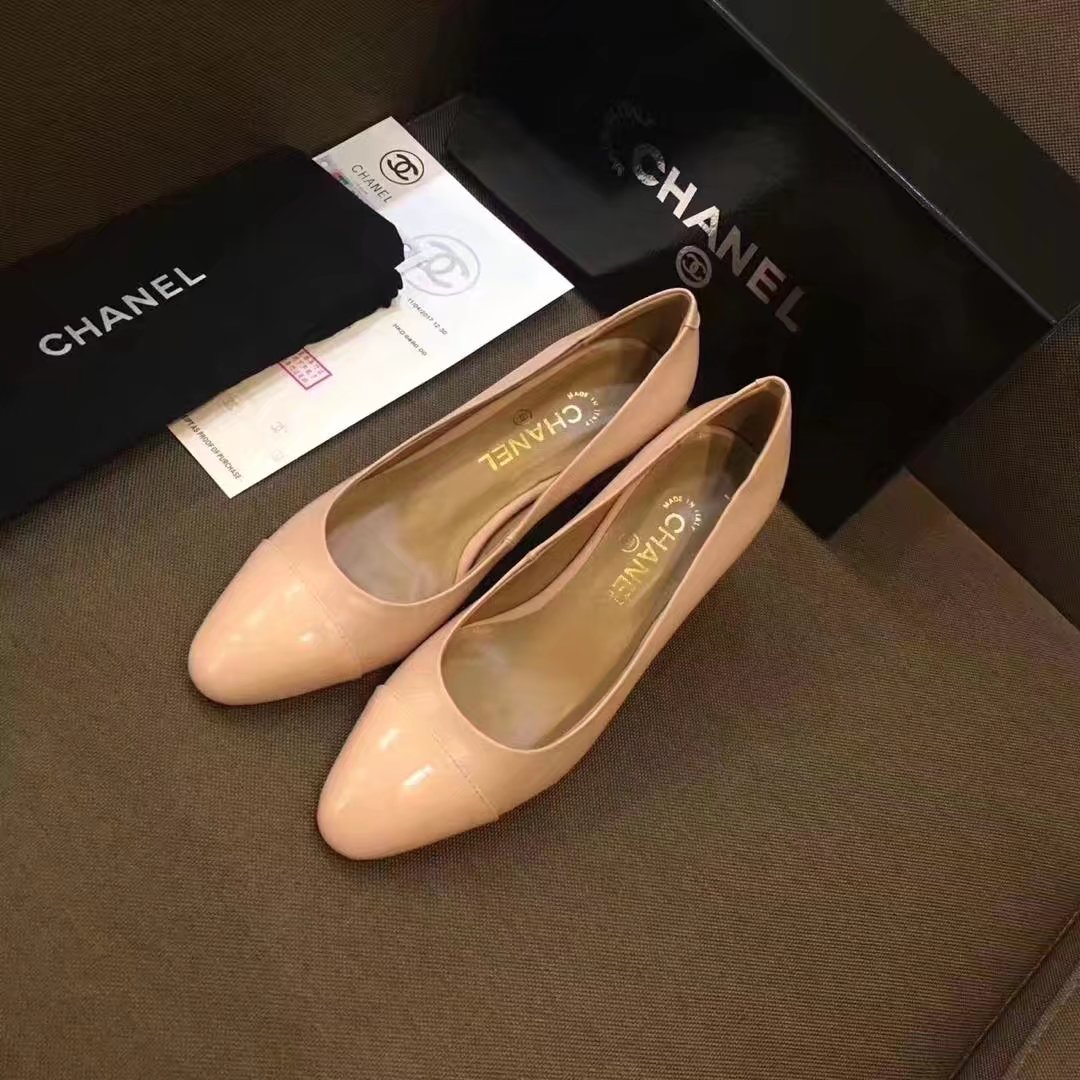 Chanel Pump Leather CH2146 Light Pink Chanel Pump Leather CH2146 Light Pink