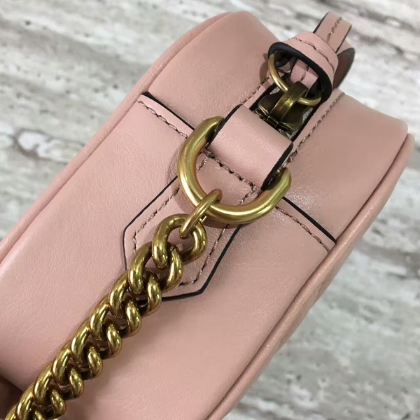 Gucci GG Marmont Matelasse Mini Shoulder Bag 448065A Pink Gucci GG Marmont Matelasse Mini Shoulder Bag 448065A Pink