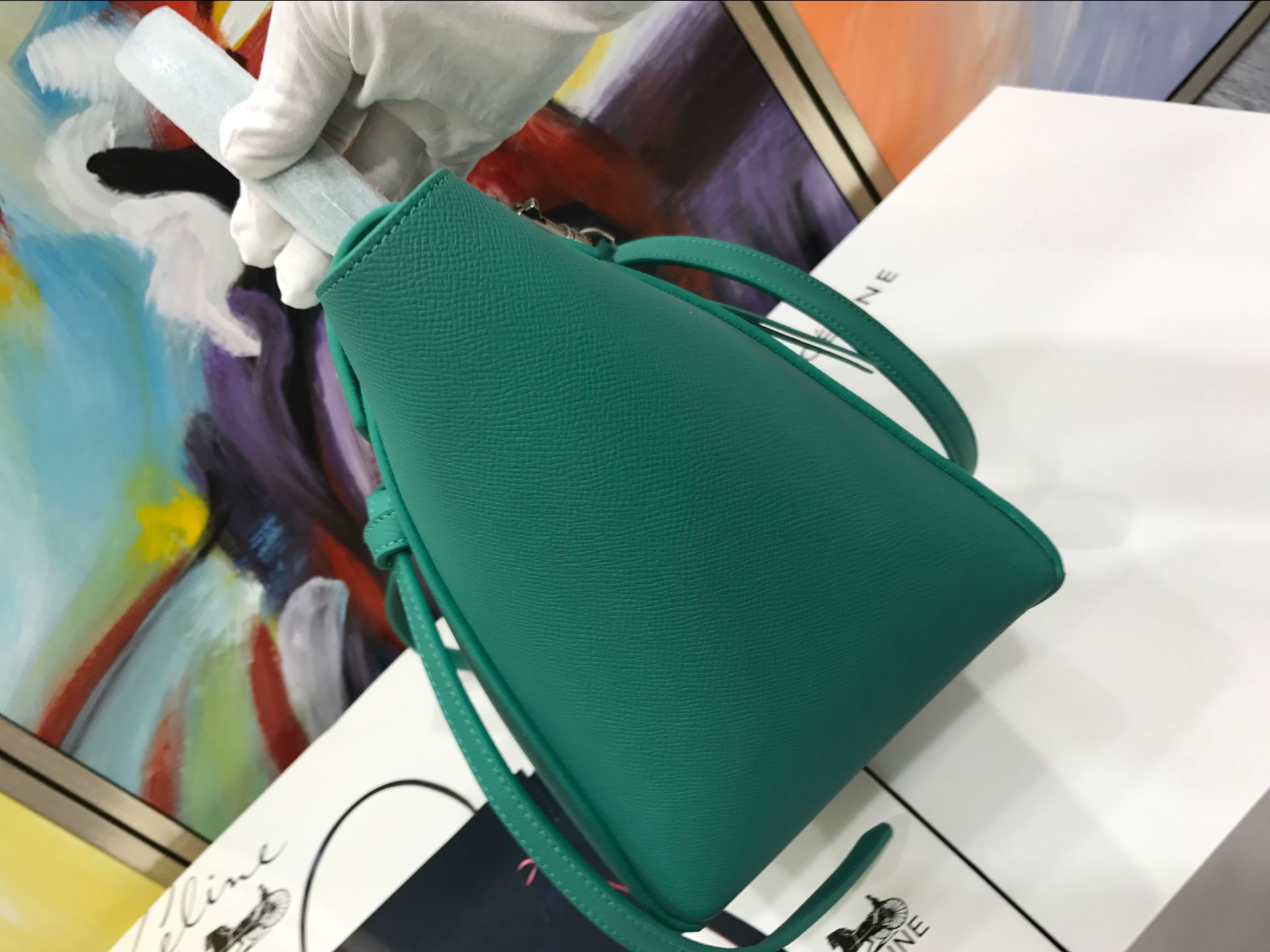 Celine Belt Bag Original Leather C98312 Green Celine Belt Bag Original Leather C98312 Green