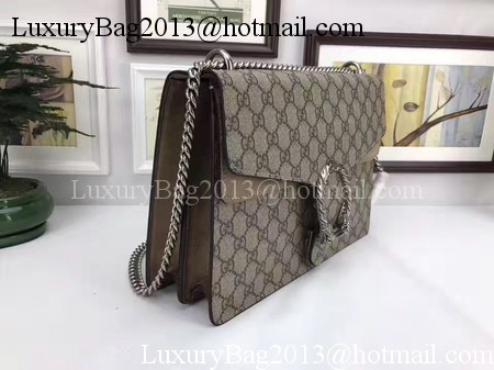 Gucci Dionysus GG Supreme Canvas Shoulder Bag 403348 Khaki Gucci Dionysus GG Supreme Canvas Shoulder Bag 403348 Khaki