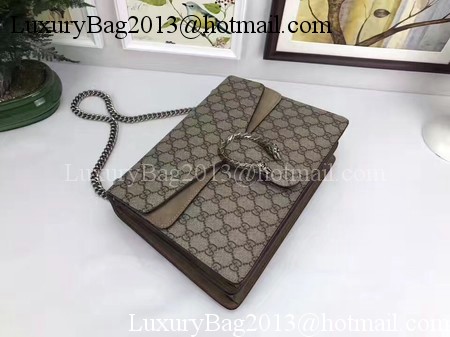 Gucci Dionysus GG Supreme Canvas Shoulder Bag 403348 Khaki Gucci Dionysus GG Supreme Canvas Shoulder Bag 403348 Khaki