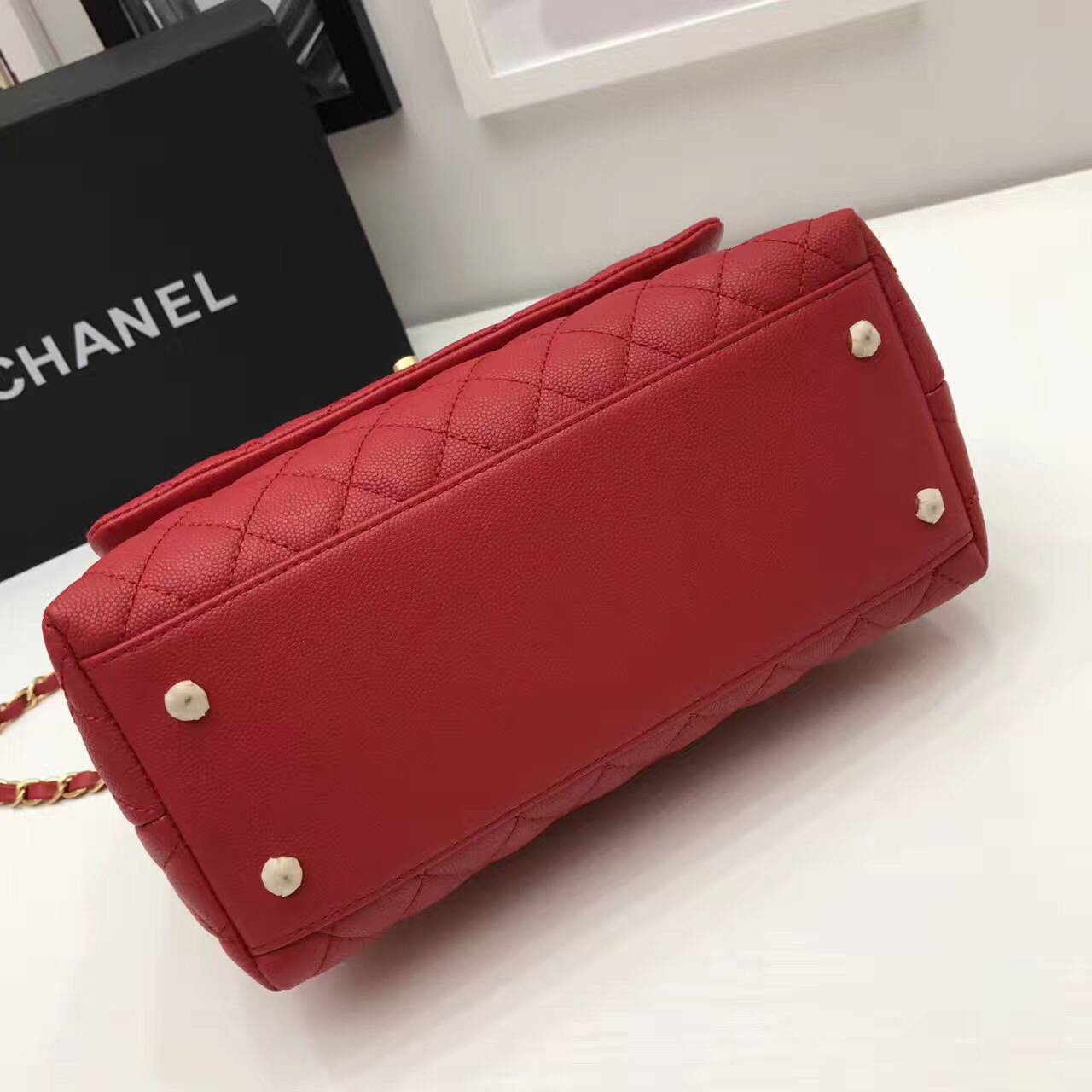 Chanel Original Leather Tote Bag 95478 Red Chanel Original Leather Tote Bag 95478 Red