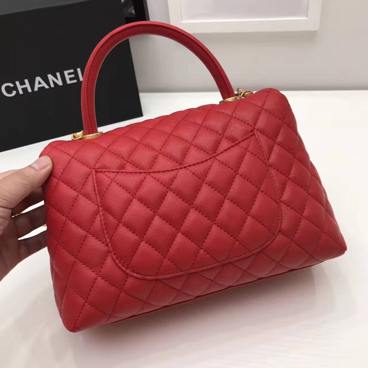 Chanel Original Leather Tote Bag 95478 Red Chanel Original Leather Tote Bag 95478 Red